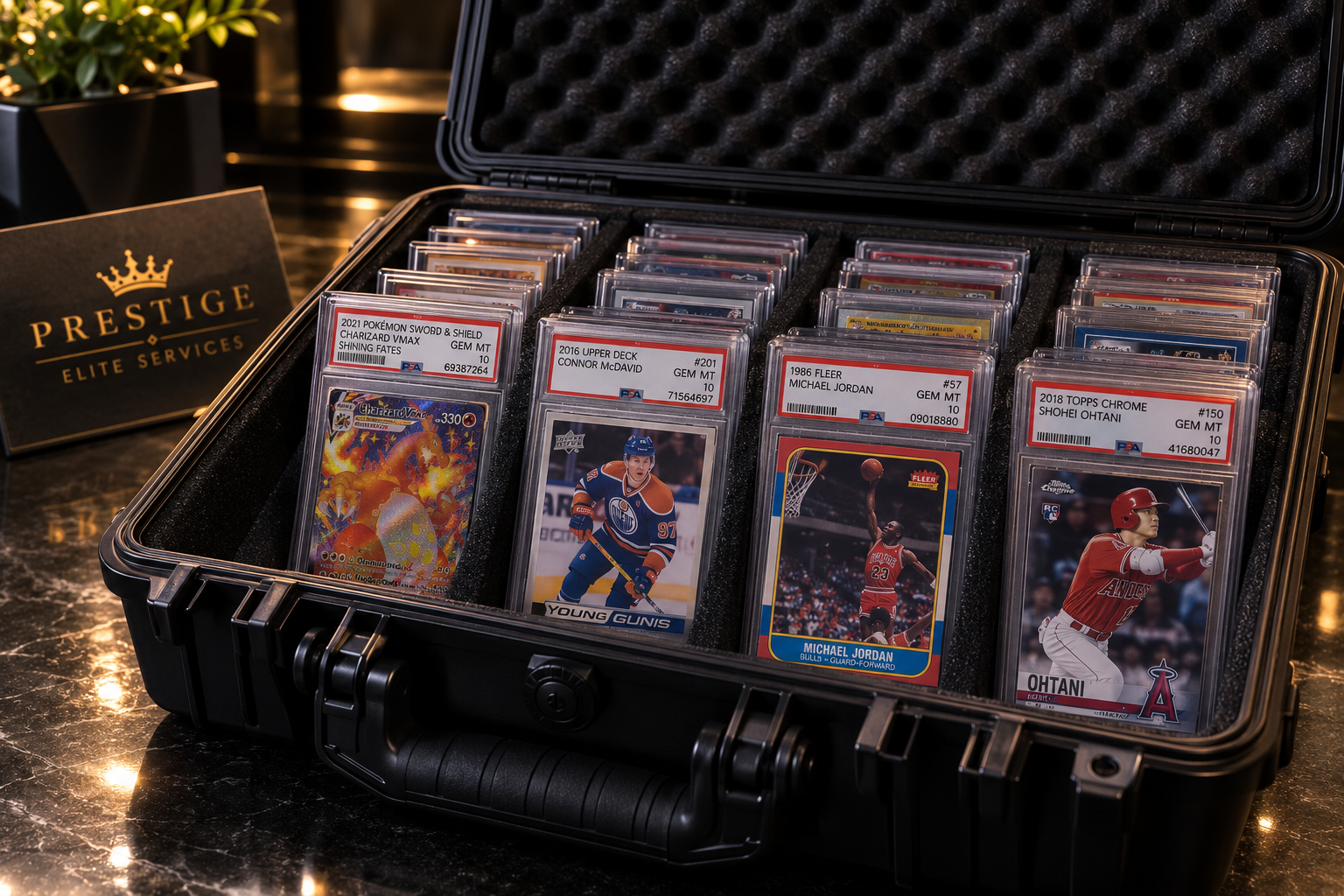 Approved collector card transport case